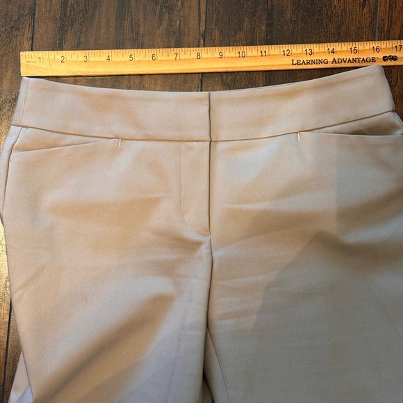 New Ann Taylor LOFT Dress Pants Petites Women's Size 6P Marisa Straight Beige - Picture 8 of 14